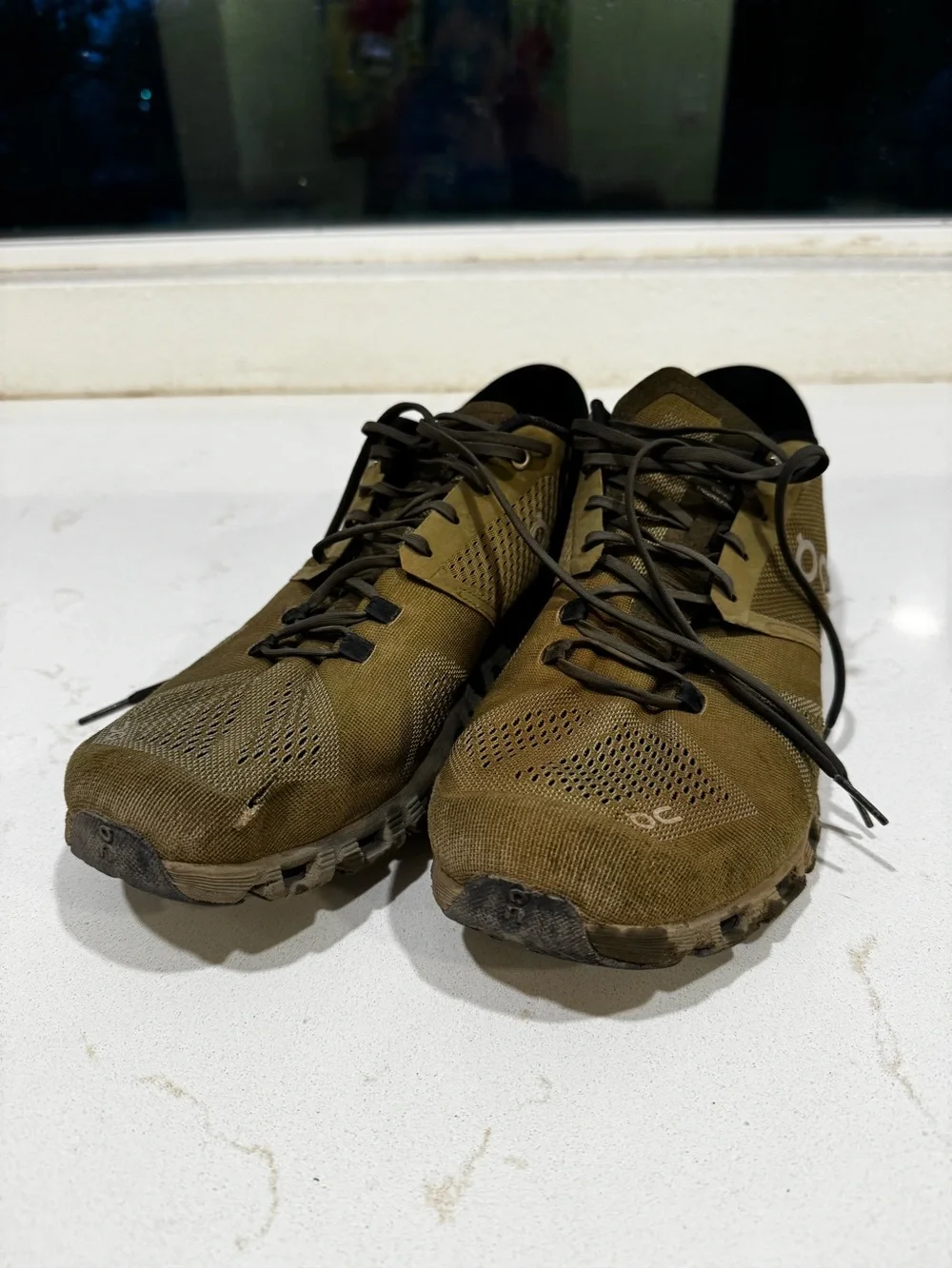 On Clouds Men's Olive Green Performance Running Shoes